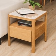 丹麥Tolv THEO床邊櫃 (橡木/岩板)