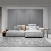 丹麥Tolv Baker積木布面沙發 (右向、混麻灰)