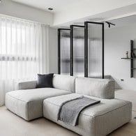 丹麥Tolv Baker積木布面沙發 (左向、混麻灰)