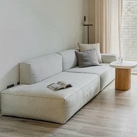 丹麥Tolv Baker積木布面沙發 (混麻灰)