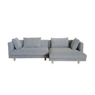 丹麥Tolv Sequel 簡約永恆右向L型沙發 (深麻灰、280公分)