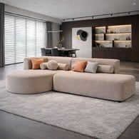 夏馬Shiamal Home 艾蜜莉異想世界開放式沙發 (左向、蒙布朗棕)