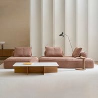 丹麥 Tolv Causeway肯威布面沙發 (粉棕色 316公分)