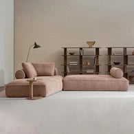 丹麥 Tolv Causeway肯威布面沙發 (粉棕色 328公分)