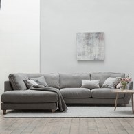 波蘭Sits Viktoria沉浸於美好暖陽左向L型沙發 (灰米、寬302公分)