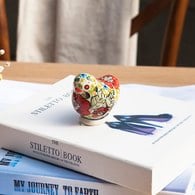 波蘭 Zaklady 紅花園小雞陶瓷擺飾