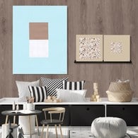 美國TwoPalms 峽谷流水方塊圖紋掛畫 (帆布、64公分)