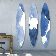 美國TwoPalms 藍水墨浪板掛畫組 (107公分)