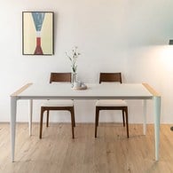 義大利HORM BOLERO奈米錐形腳餐桌 (白)