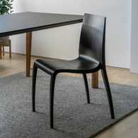 義大利HORM ki流線壓紋可堆疊單椅 (黑梣木)