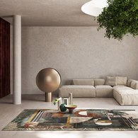 印克Inkiostro Bianco 藝術家訂製地毯 (叢林幾何)