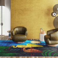 印克Inkiostro Bianco 藝術家訂製地毯 (夜幕池塘)