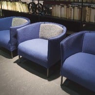 義大利LivingDivani Sartor.C單人沙發椅組 (靛藍)