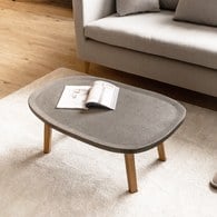 義大利OliverB 曠野造作混凝土桌几 (灰、85公分)