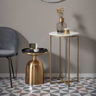 夏馬Shiamal Home 黑琺瑯金秤邊桌