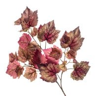 荷蘭Emerald人造花藝 葡萄葉 (紫、三株、65公分）