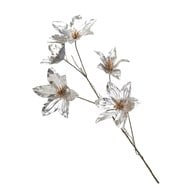 荷蘭Emerald人造花藝銀色鐵線蓮 (長77公分)