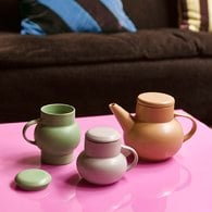 荷蘭 HkLiving 和風燈籠造型附蓋馬克杯 (綠)