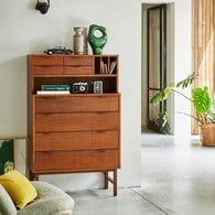 荷蘭HkLiving 復古微文青儲藏高櫃 (原木)