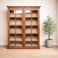 荷蘭RawMaterials 歐式復古柚木收藏櫃 (高200公分)