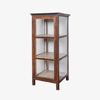 荷蘭RawMaterials 四面玻璃直立櫃 (高155公分)