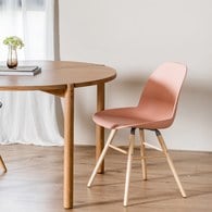 荷蘭Zuiver 艾伯特簡約弧形單椅 (淡粉)
