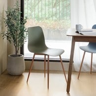 荷蘭Zuiver 刻花壓紋曲面單椅(綠)