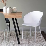 荷蘭Zuiver Gigi魂厚魅力靠背單椅 (白)