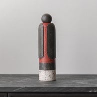 夏馬選物Shiamal Select暹羅僧侶藝術擺飾 (黑紅、高29.6公分)