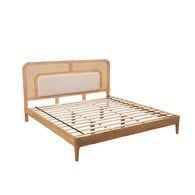 夏馬Shiamal Home 藤編床架 (加大雙人、原木色)