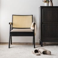 夏馬Shiamal Home 藤編休閒椅(皮革款)