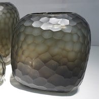 德國Guaxs玻璃花器 SOMBA系列 (煙燻灰、高26公分)