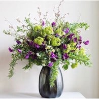 德國Guaxs玻璃花器 KOONAM系列 (煙燻灰、高16公分)