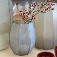 德國Guaxs玻璃花器 KOONAM系列 (煙燻灰、高16公分)