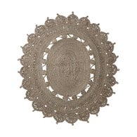 丹麥LeneBjerre 東方圖騰編織橢圓型地毯