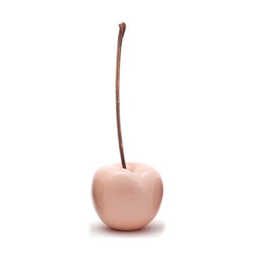 德國BULL＆STEIN 石櫻粉陶瓷釉光櫻桃雕塑 (室內、直徑12公分)