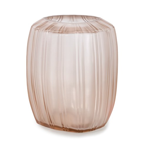 德國Guaxs玻璃花器MALIBU系列(玫瑰粉、高20公分)