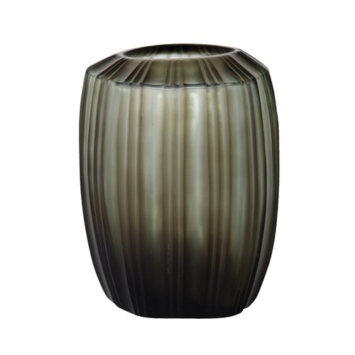 德國Guaxs玻璃花器MALIBU系列(灰褐、高37公分)