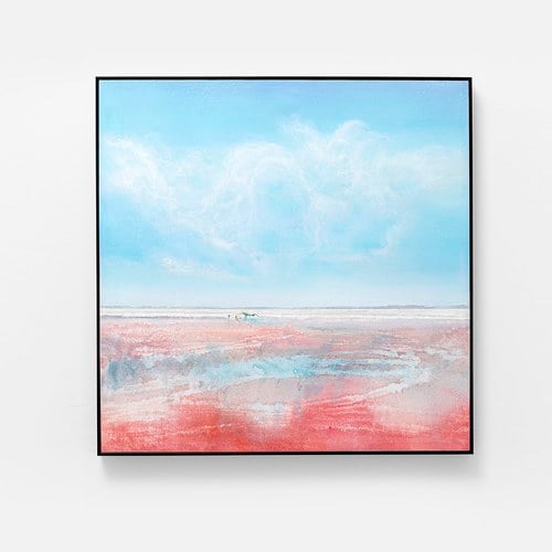 德國KARE 紅海光景藝術掛畫 (100x100公分)