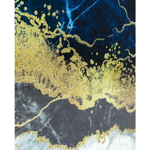 德國KARE 金線藍海藝廊掛畫 (100x100 公分)