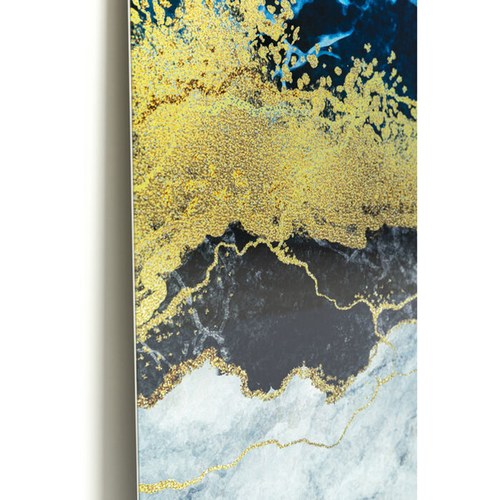 德國KARE 金線藍海藝廊掛畫 (100x100 公分)