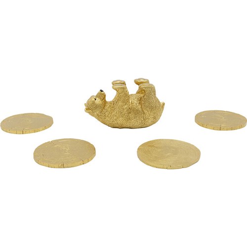 德國KARE 貪玩小熊杯墊組 (附4杯墊)