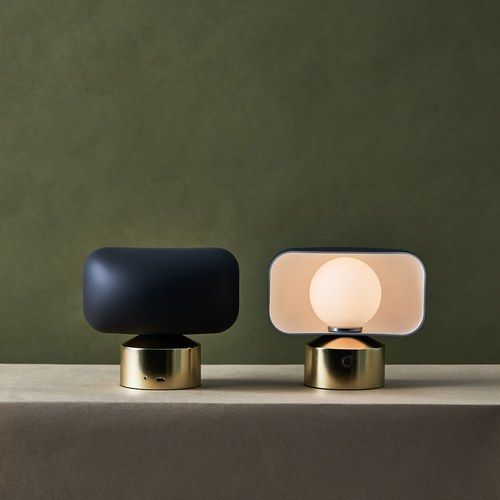 HOODIE 無敵|無線充電桌燈 (霧灰/流沙金)