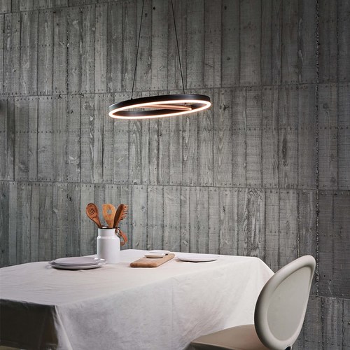 SOL S 日恆|吊燈 (霧黑/紅銅)