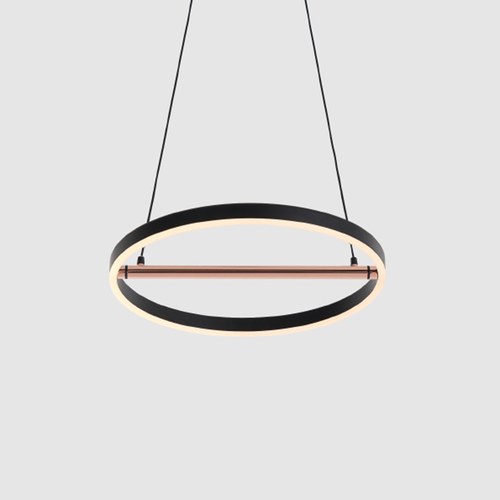 SOL L 日恆|吊燈 (霧黑/紅銅)