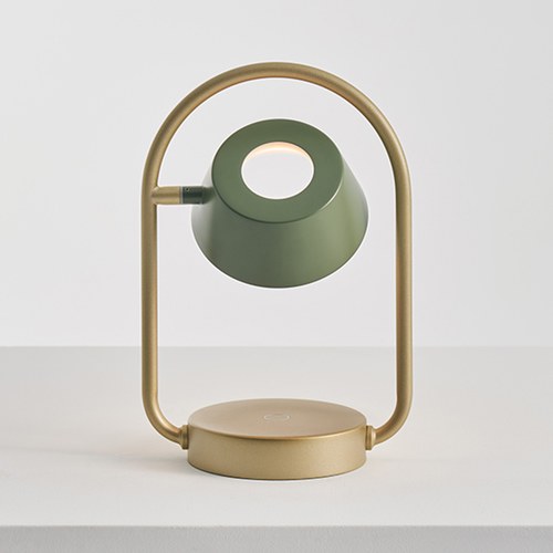 OLO Φ Portable 無線充電桌燈 (橄欖綠/流沙金)