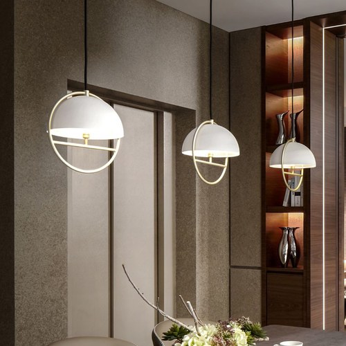 HUAN S 圜|吊燈 (霧白/流沙金)