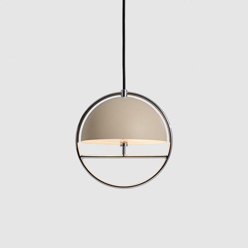 HUAN S 圜|吊燈 (燕麥奶/鉻)