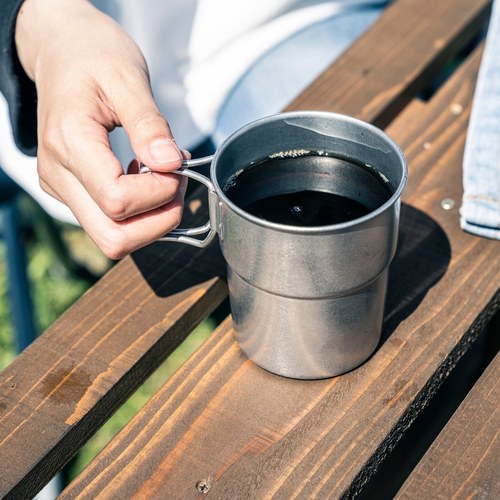 日本Aoyoshi 戶外露營堆疊馬克杯 (霧銀、300毫升)