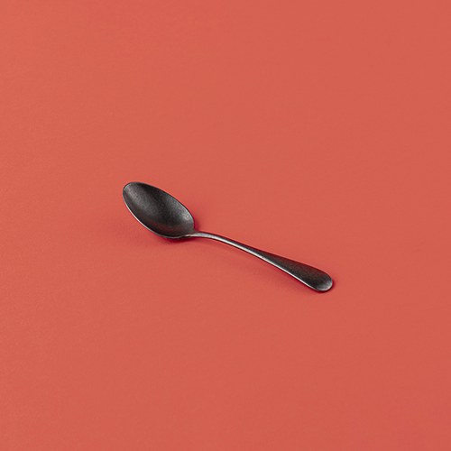 日本Aoyoshi 復古英倫茶匙 (黑、13.3公分)